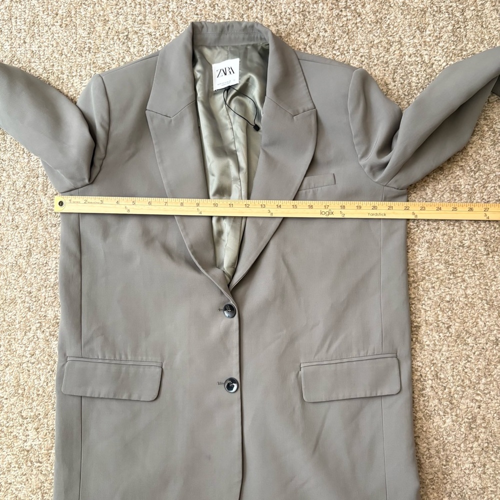 Zara Basic Womens Medium Blazer Jacket Business 2… - image 7